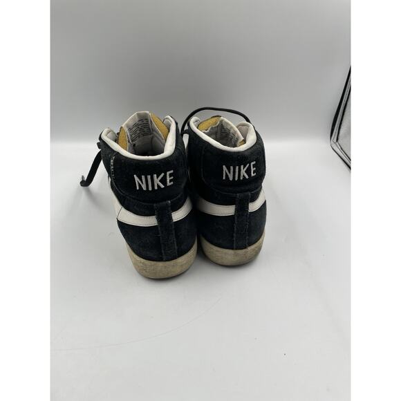 Nike Blazer 77 High Top Sneakers Shoes Mens Size 10.5 Suede Black White main image 2